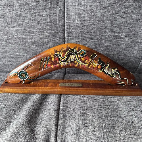 Australian wooden boomerang - wooden,