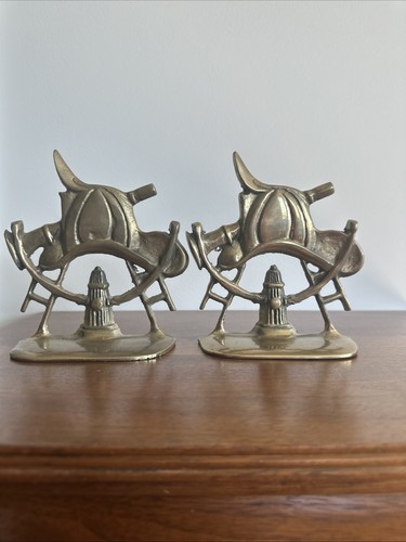 Vtg solid brass - brass, helmet