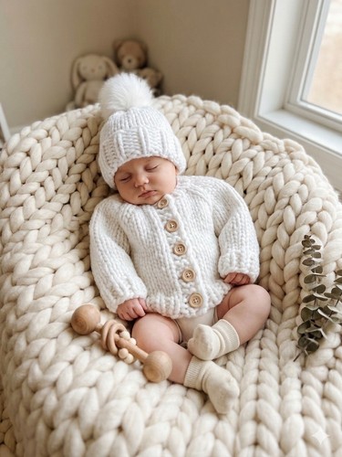 Hand knitted baby set - , choose