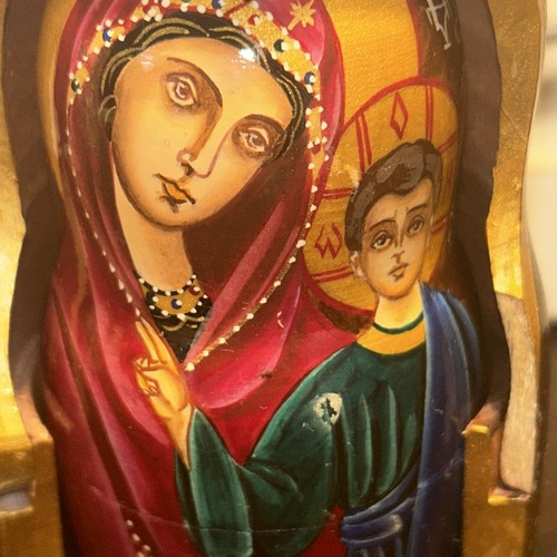 Signed madonna and holy one - and,