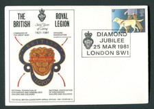1981 British Legion Poppy Appeal No 6. Diamond Jubilee, London pm. Guide Dog