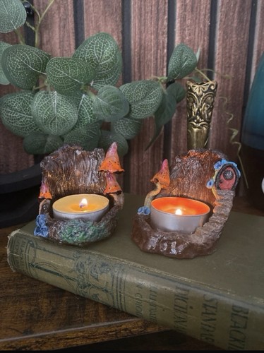Handmade woodland tealight - handmade,