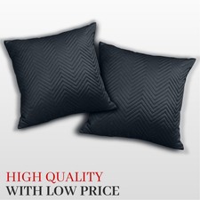 Set Of 4 Crushed Velvet Cushion Covers OR Filled Cushions 18x18" Sofa Pillows UK