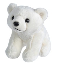 NEW POLAR BEAR WILD REPUBLIC POCKETKINS SOFT TOY TEDDY BEAR PLUSH CUDDLY 