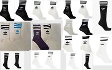 SALE Adidas 2 Pairs Socks Crew White/Black/Grey CAMO size 6-8-8-10-11-13 -2 PACK