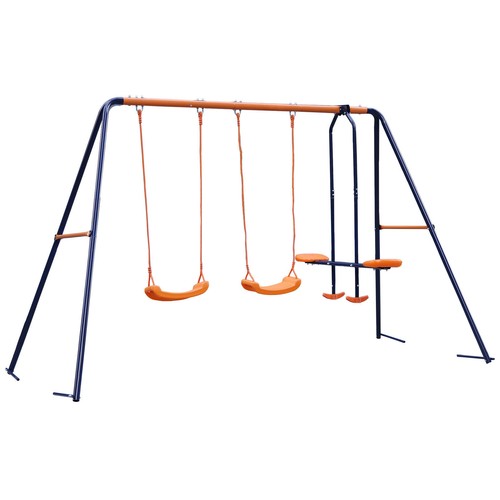 Metal kids play swing - swing, w/