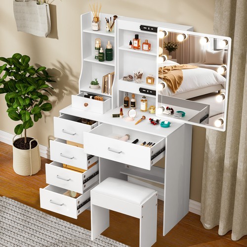 Dresser vanity makeup desk - vanity,
