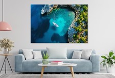 Sailboat Anchored in Clear