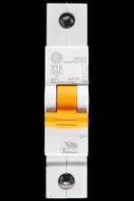 GENERAL ELECTRIC 16 AMP CURVE B 6kA MCB CIRCUIT BREAKER DG61 690724