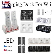 With Rechargeable Battery Charger Dock For Nintendo Wii Remote Controller