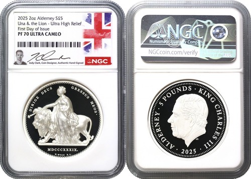 Alderney 2025 silver - pf70, fdi