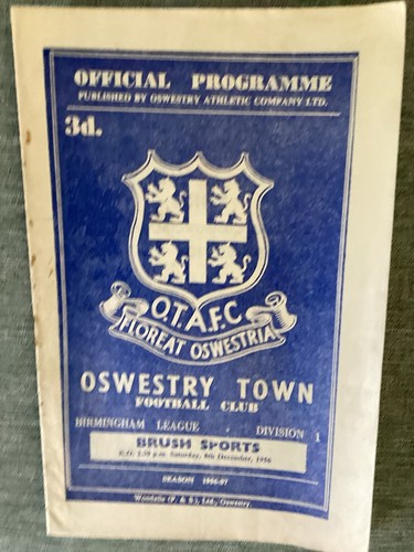 Oswestry town brush sports - oswestry, v
