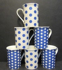 Data blue white - 6, polka