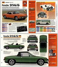Porsche 914/6 - 1969-72 #93 Greats - Hot Cars - IMP Fold Out Fact Page