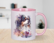 JAPANESE CHIN  11 oz PINK COFFEE MUG BIRTHDAY, EASTER, GIFT .