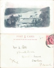 Buffalo River scene East London 1907 postmark Landscapes Seascape Cities Towns