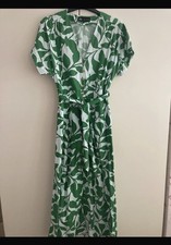 Zara green white print - zara, &