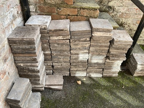 Vintage quarry tiles - tiles, stepping
