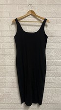 Plain black vest dress size L