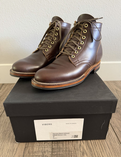 Viberg service boot - viberg, brown