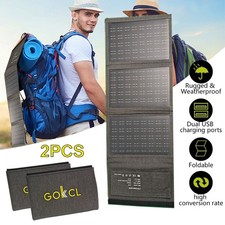 2pcs USB Solar Panel Folding