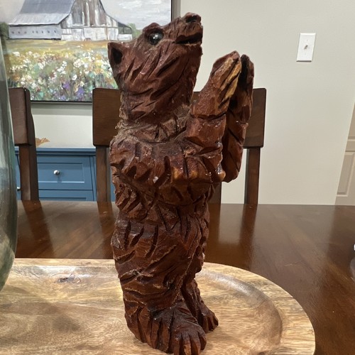 Hand carved brown wooden - hand-carved,