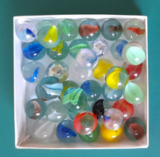 39 Cat's Eye Marbles Glass