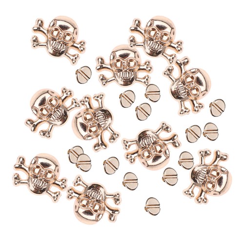Pcs zinc alloy punk skull - zinc,