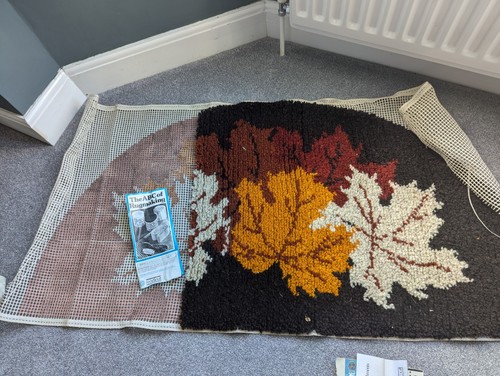 1987 vintage readicut rug - readicut, kit