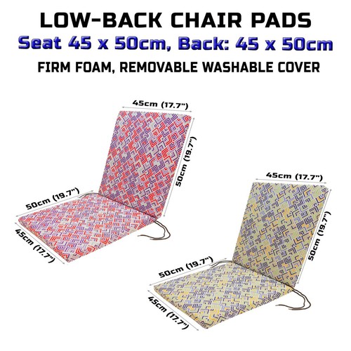 Water resistant low back - back, chair