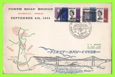 G.B. 1964 Forth Road Bridge ordinary set First Day Cover, South Queensferry