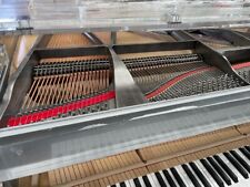 Crystal Grand Piano with Brushed Metal Frame - Self Playing Piano