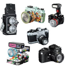 Building Blocks Set Retro Camera Photography Bricks Creative Game Figure Gifts