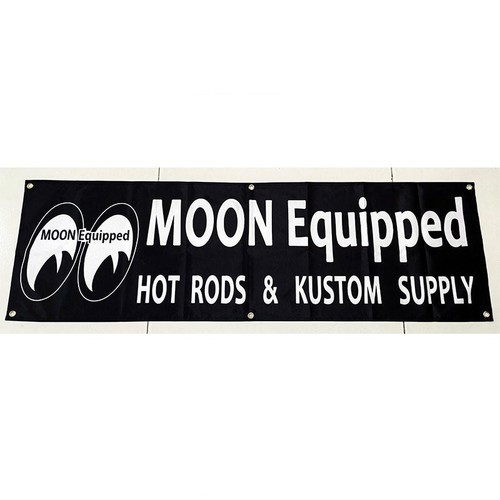Mooneyes 5x5ft sign banner - mooneyes, 1.5x5ft