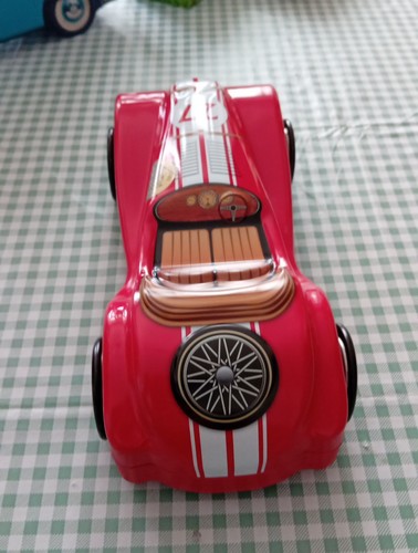 Vintage style racing car tin - style,