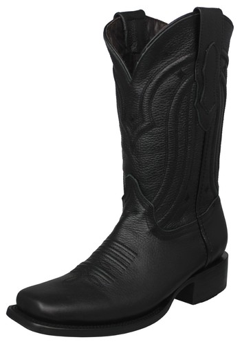 Mens black cowboy boots - black,