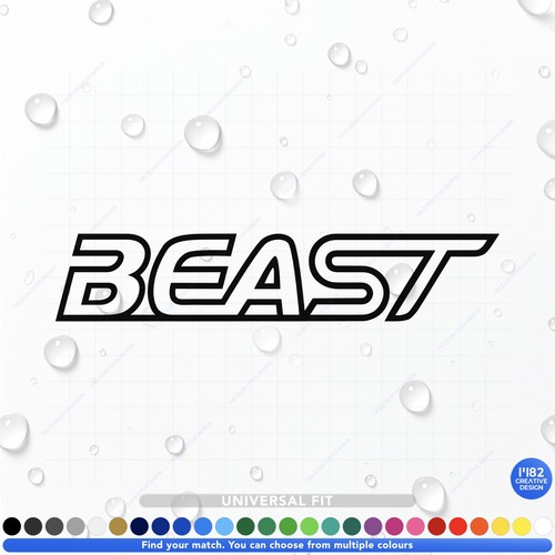 Beast car decal sticker - car,