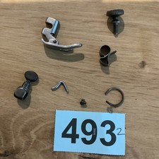 Singer 66k 1930 sewing machine parts~hinge foot &screw-thread guide,needle clamp