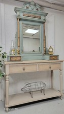 Vintage Gothic Style Overmantle Mirror