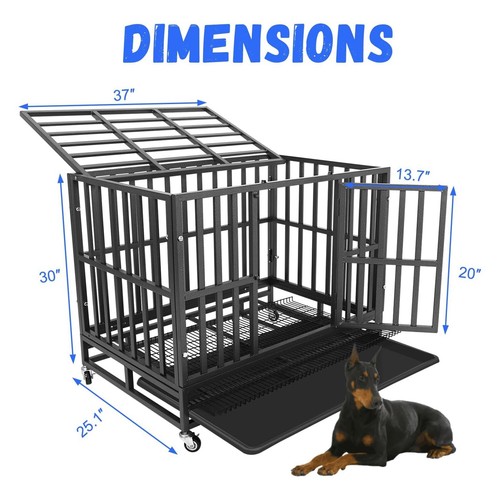 Heavy duty dog crate cage - heavy,