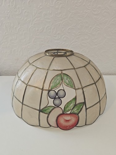 Capiz shell lampshade with - shell,