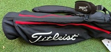 Titleist Pencil Golf Carry Bag Black/Red, Ultra Lightweight, Backpack Style
