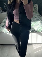 Zavetti Canada Black Body Warmer Gilet Size M