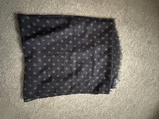 M&S Mens Navy Polyester Scarf