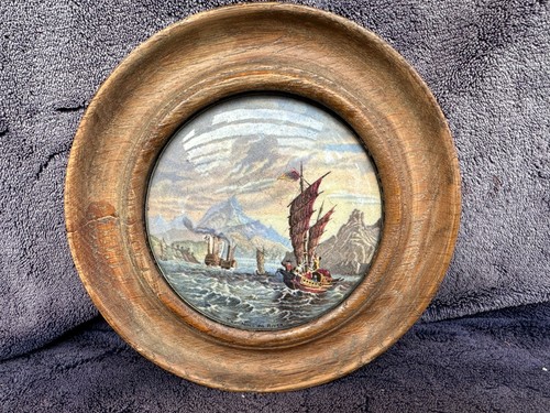 Antique wood framed - antique, prattware