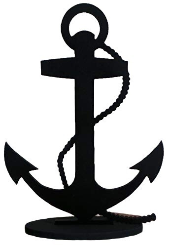 Silhouette navy ship anchor - ,