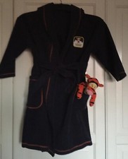 4-5 yrs Marks & Spencer Hooded Fleece Dressing Gown Disney Tigger Soft Toy 9" VG