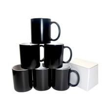 Sublimation Mug Coated Black Magic Color Changing Heat Transfer Individual Box