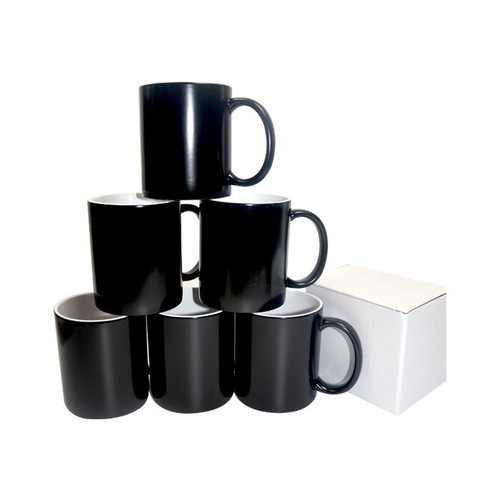 Sublimation mug coated - sublimation, black