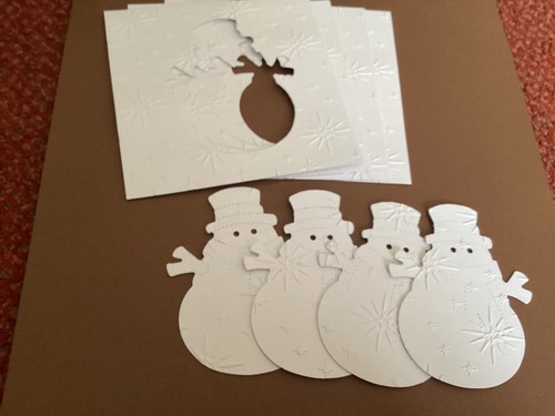 Snowman paper iris folding - iris,